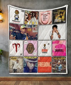 Pharrell Williams Album Covers Quilt Bedding Set Blanket Bedroom Decor, Gifts for Family