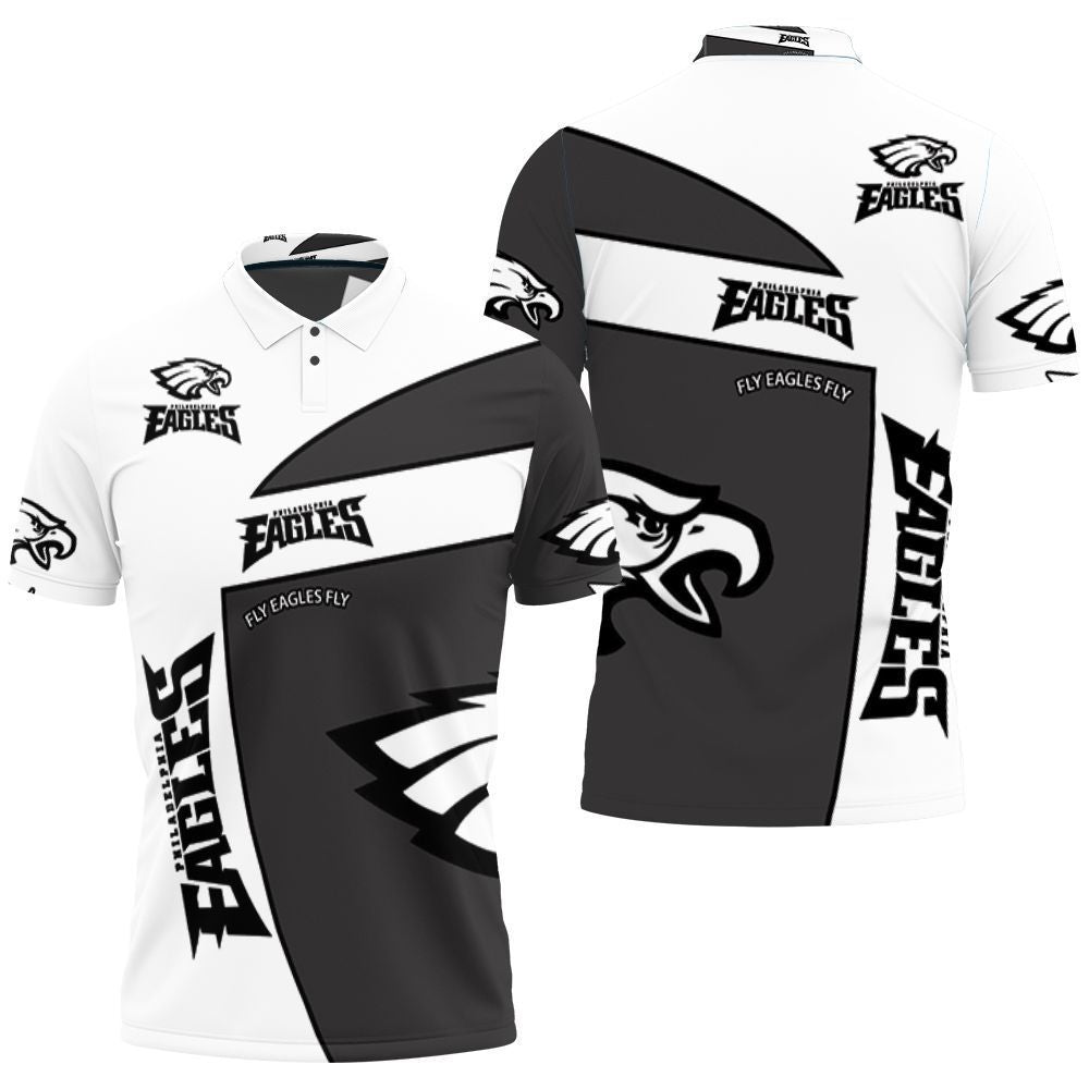 Philadelphia Eagles Fly Eagles Fly 3D Polo Shirt for Fans