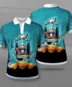 Philadelphia Eagles Halloween Polo Shirt Gift for Fans
