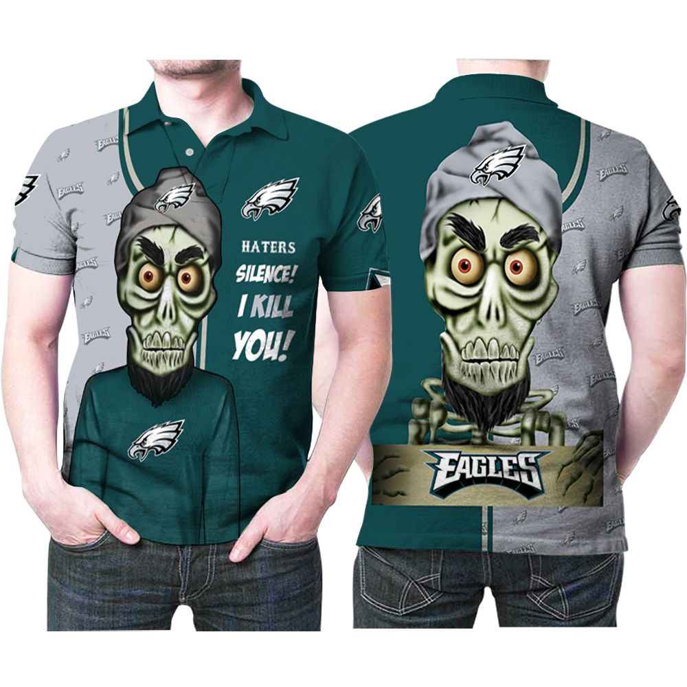 Philadelphia Eagles Haters Silence The Dead Terrorist 3D Polo Shirt