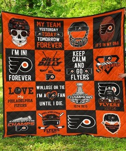 Philadelphia Flyers For Fan Gift Idea Quilt Bedding Set Bedroom Decor, Gifts for Family