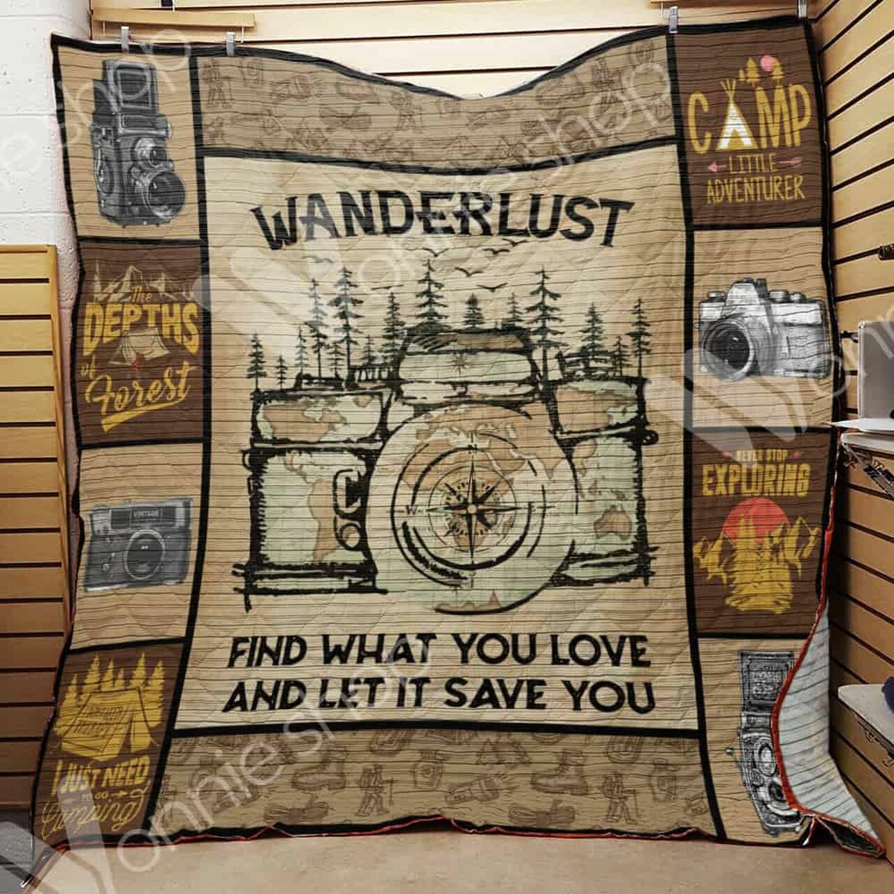 Photography Camping Personalized Quilt Bedding Set Blanket for Home Decoration and Family Gifts