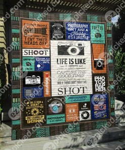 Photography Is My Therapy Quilt Bedding Set Blanket for Home Decoration and Gifts