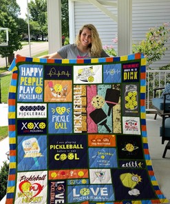 Pickleball I Was Playing Pickleball Before I Was Cool Quilt Bedding Set Blanket