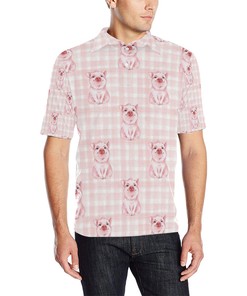 Pig Baby Pattern Print Design 01 Men Polo Shirt