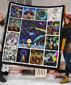 Pink Floyd Dark Side Of Moon Snoopy Funny Quilt Bedding Set Bedroom Decor, Gifts for Family