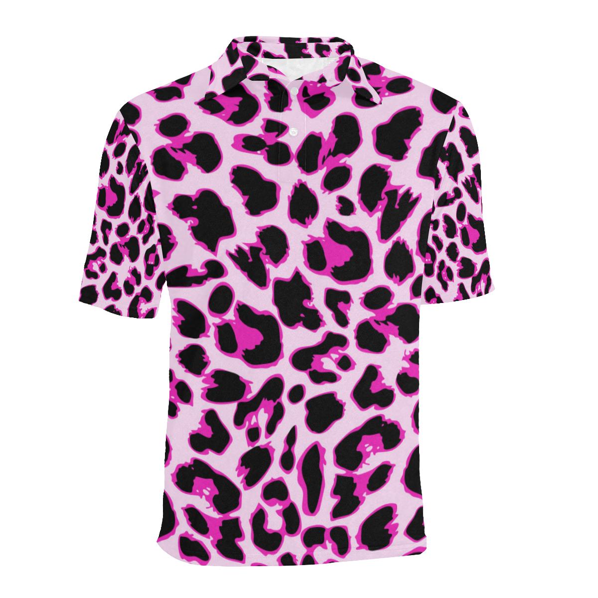 Pink Ribbon Animals Skin African Mixed Polo Shirt Zipper Stylized LT01 main image 0