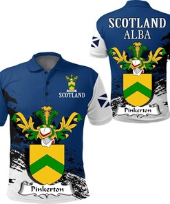 Pinkerton Scottish Family Crest Scotland Special Polo Shirt - Golf Shirt
