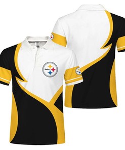 Pittsburgh Steelers Button Up Polo Shirt
