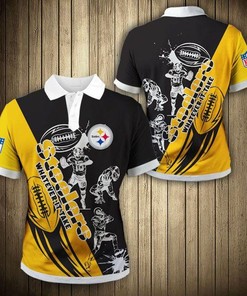 Pittsburgh Steelers Casual 3D Polo Shirt