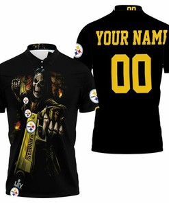 Pittsburgh Steelers Death God Hold For Fans Personalized Polo Shirt