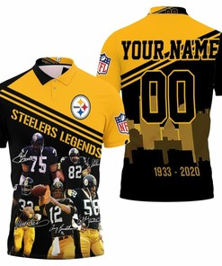 Pittsburgh Steelers Legends Signature 87Th Anniversary For Fans Personalized Polo Shirt