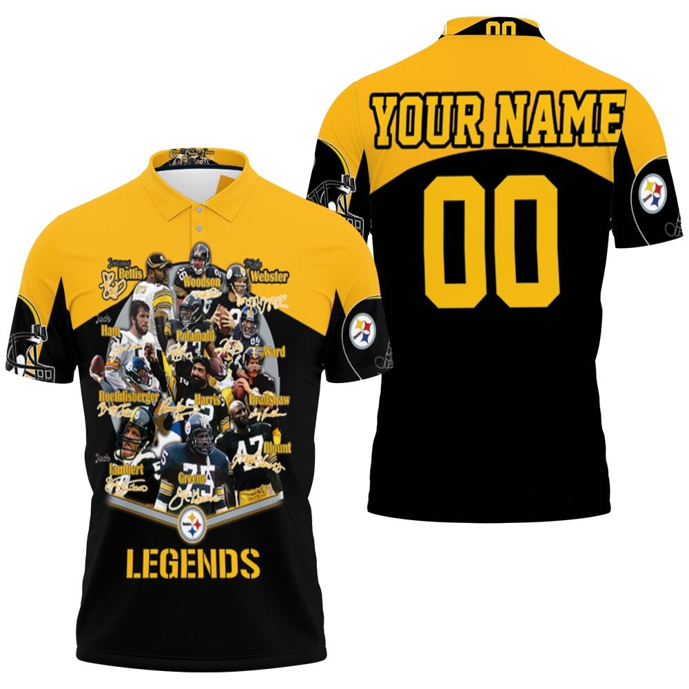 Pittsburgh Steelers Legends Team Great Player Signature Signed To All My Haters Jersey 2020 Nfl Season Polo Shirt