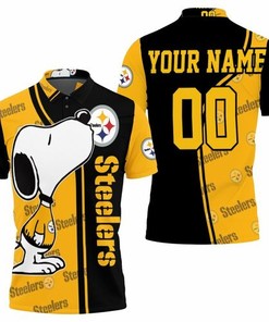Pittsburgh Steelers Snoopy Personalized Polo Shirt