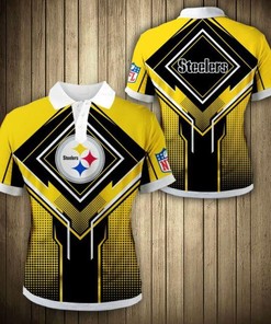 Pittsburgh Steelers Square Lattice Polo Shirt