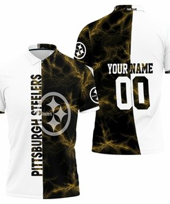 Pittsburgh Steelers Yellow For Fans 3D Personalized Polo Shirt