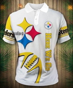 Pittsburgh Steelers Zigzag Casual Polo Shirt