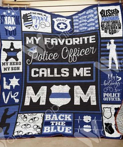 Police Personalized Quilt Bedding Set Blanket for Home Decoration and Family Gifts