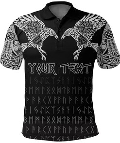 Polo Shirt - Custom Personalised - The Raven of Odin Tattoo