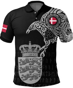 Polo Shirt - Danish and Raven Of Odin