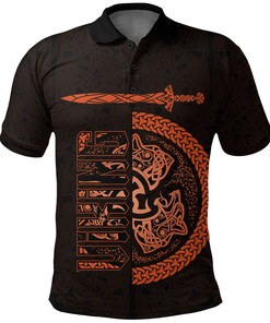 Polo Shirt - Fierce Wolf Totemic Animal
