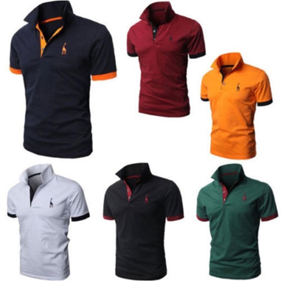 Polo Shirt Mens Casual Deer Embroidery - Image 2