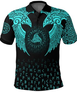 Polo Shirt - Nordic Raven Tattoos for Viking Lovers
