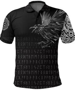 Polo Shirt - The Raven Of Odin Rune