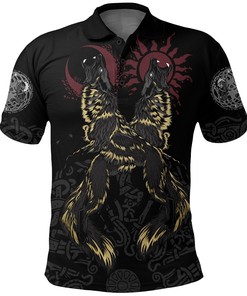 Polo Shirt - The Wolves Skoll and Hati