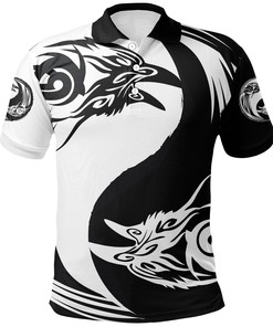 Polo Shirt - Ying Yang Raven