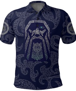 Polo Shirts Odin God Tattoo Viking Polo Shirt