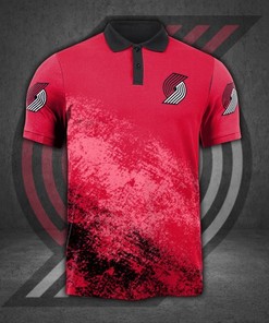Portland Trail Blazers 3D Polo Shirt