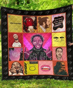 Post Malone Amazing Gift For Music Fan Quilt Bedding Set Bedroom Decor, Gifts for Family