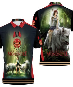 Princess Mononoke Moro-No-Kimi Mother Of Wolf Fighting Gift For Mononoke Hime Fans Polo Shirt