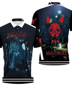 Princess Mononoke San And The Shinigami God At Night Gift For Mononoke Hime Fans Polo Shirt