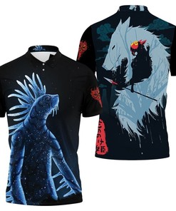 Princess Mononoke The Appearance of Jungle God Shishigami Polo shirt