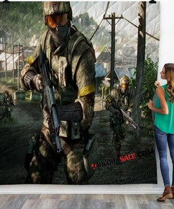 Ps3 Game Battlefield Bad Company 2 V 3D Customized Personalized Quilt Bedding Set Blanket