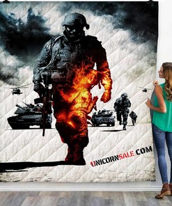 Ps3 Game Battlefield Bad Company 3D Customized Personalized Quilt Bedding Set Blanket
