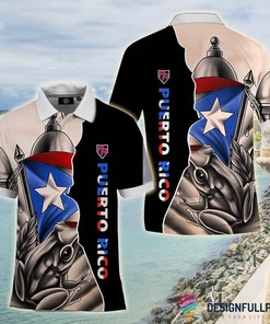 Puerto Rico Coqui Frog Polo Shirt Nhd