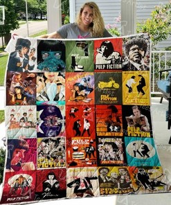 Pulp Fiction Personalized Quilt Bedding Set - Perfect for Bedroom Decor and Family Gifts