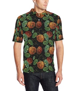 Pumpkin Pattern Print Design Men Polo Shirt 3D Polo Shirt