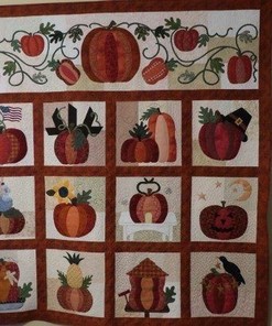 Pumpkin Quilt Bedding Set Bedroom Decor, Gifts for Family