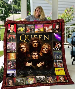 Queen Rock Band Quilt Bedding Set Blanket Gifts For Fans Birthday Christmas Music Gifts