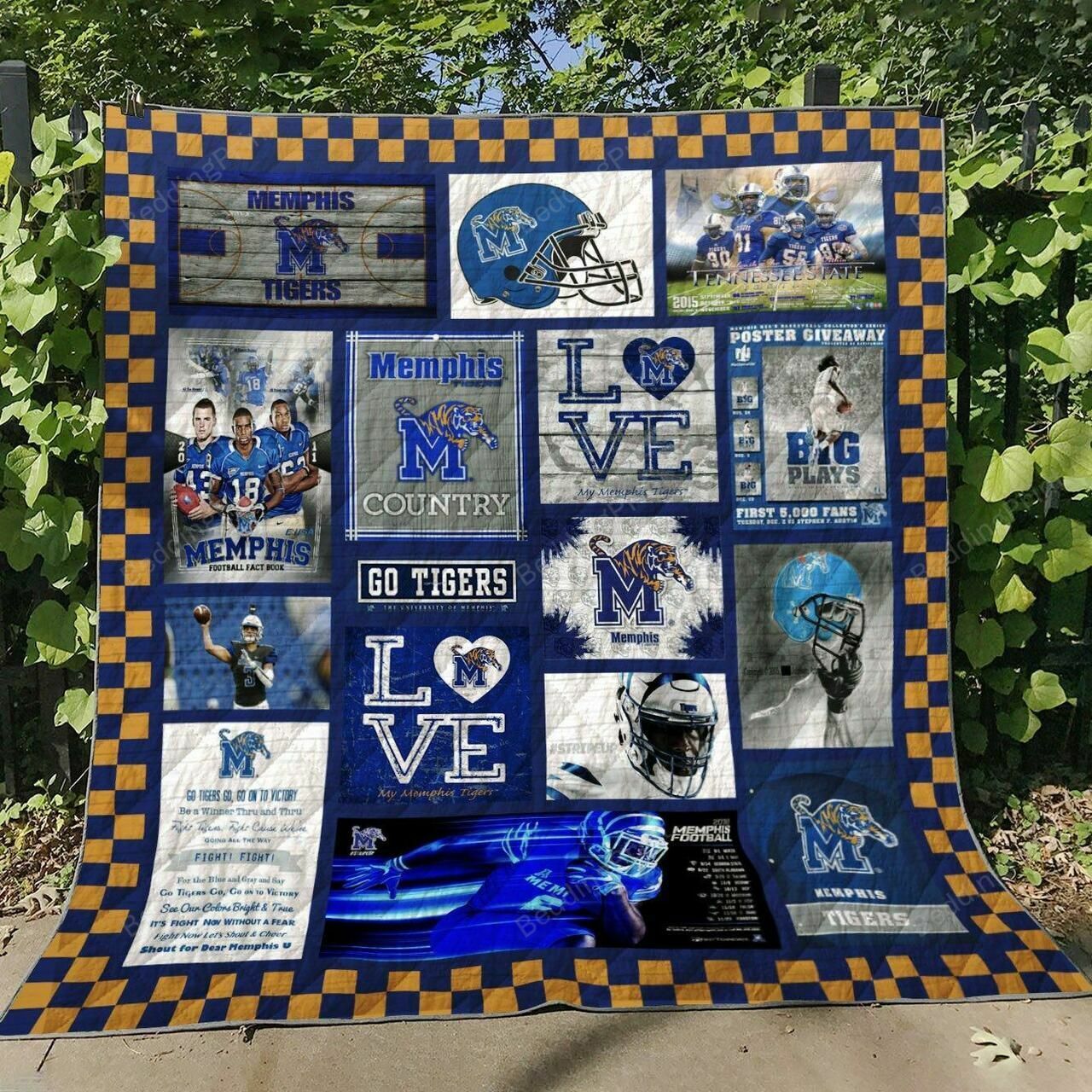 Quilt Bedding Set Blanket - Memphis Tigers Personalized for Home Decor, Gifts for Family