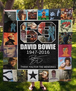 Quilt Bedding Set with David Bowie Theme, Perfect for Bedroom Decor and Family Gifts
