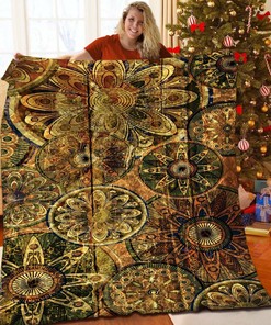 Quilt Blanket Bedding Set with Indian Wer Pattern - Great for Picnics