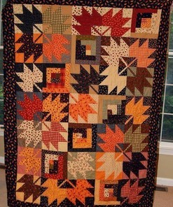 Quilt Blanket Bedding Set with Maple Leaf Pattern - Perfect for Bedroom Decor