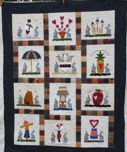Rabbit Quilt Bedding Set Bedroom Decor, Gifts for Family
