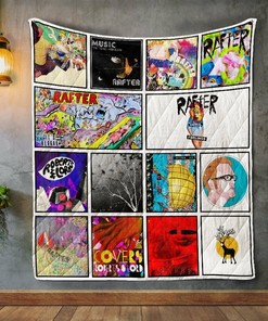 Rafter Album Covers Personalized Quilt Bedding Set Blanket for Home Decoration and Family Gifts