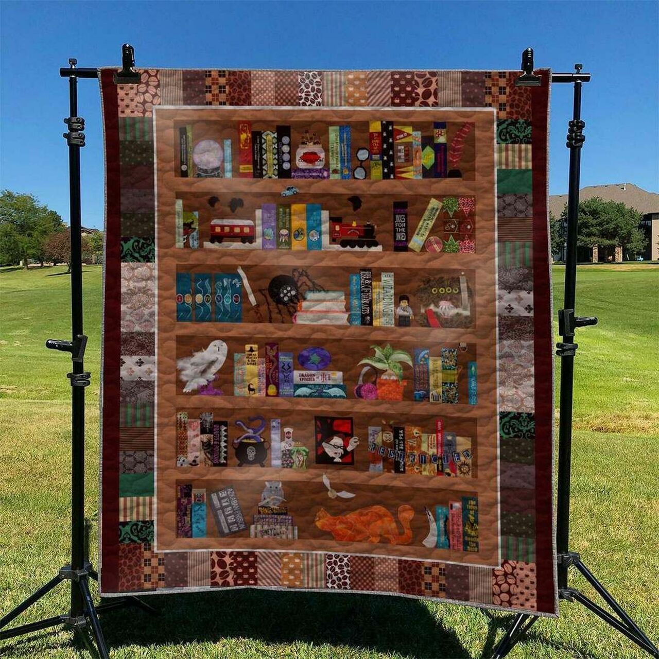 Reading Personalized Quilt Bed Set Blanket for Picnic Hobby